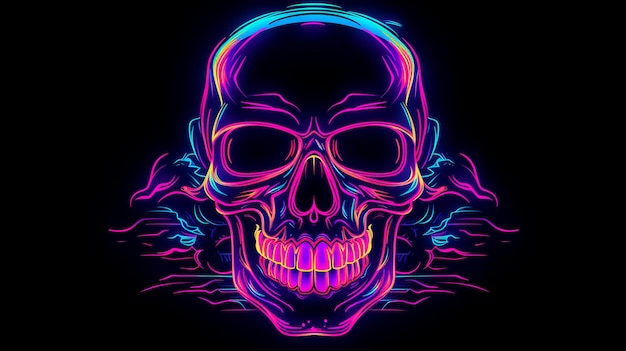Photo outlined neon digital art illustrations backgrounds stock photos and images