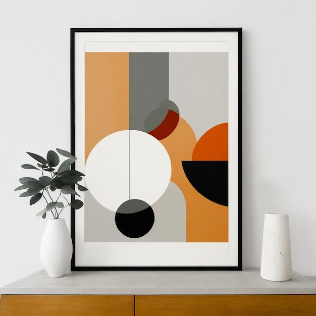 Outofframe Abstract Shapes Minimal Art MidCentury Art