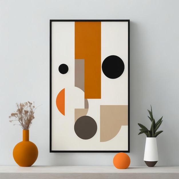 Outofframe Abstract Shapes Minimal Art MidCentury Art