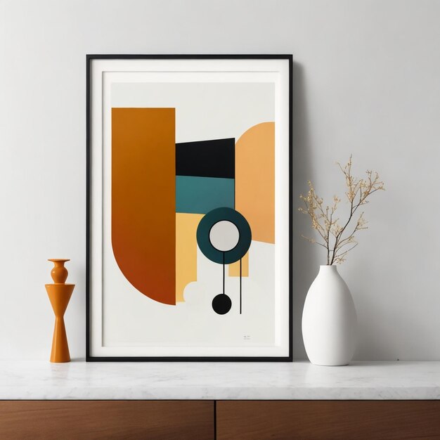 Outofframe Abstract Shapes Minimal Art MidCentury Art