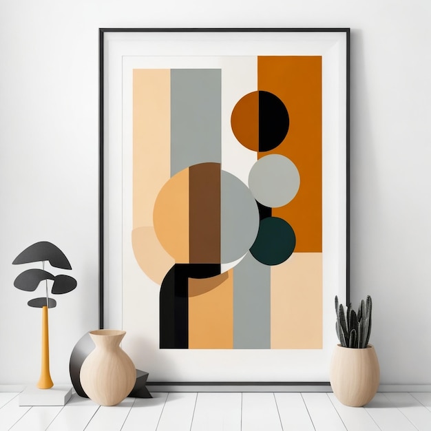 Outofframe Abstract Shapes Minimal Art MidCentury Art