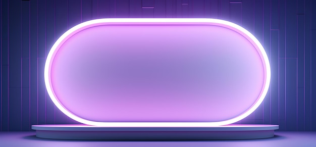 an oval light sculpture on a blue ceiling frame in the style of vibrant stage backdrops