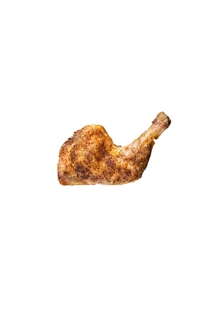 Photo oven roasted barbeque chicken legs in baking dish high quality isolate white background