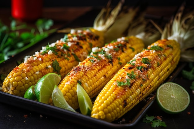 Oven Roasted Parmesan Corn on the Cob