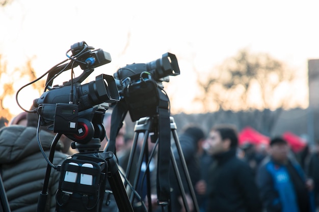 Over een evenement met een videocamera