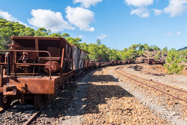 Overblijfselen van de oude mijnen van Riotinto in Huelva, Spanje