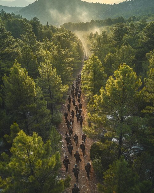 Overhead Shot Of A Memorial Day Reenactment Wallpaper