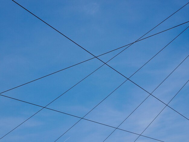 Photo overhead tram line