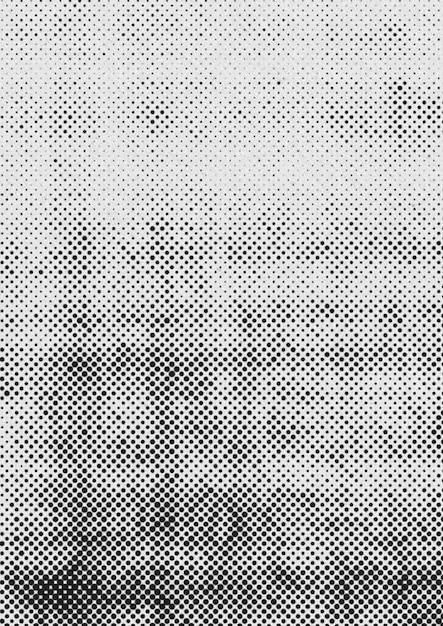 Overlay met halftone-effect Zwart en wit distressed texture dots patroon