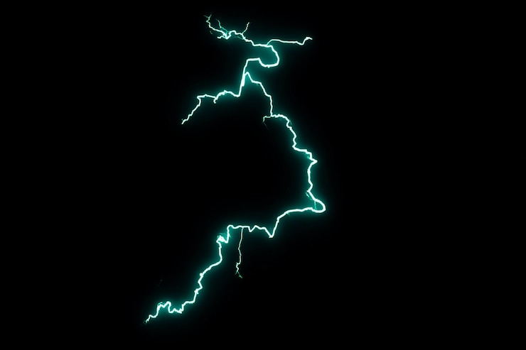 Foto overlay van elektriciteit