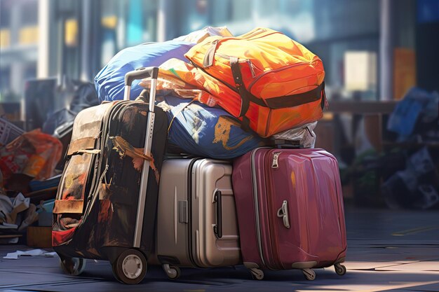 Overloaded Luggage