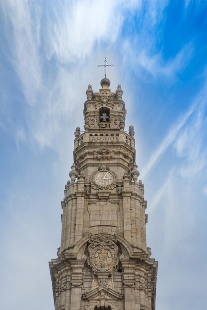 Photo overlooking portos historic architecture and the douro river portugal