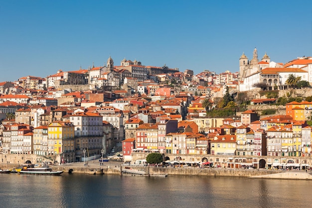 Overview of Old Town of Porto Portugal