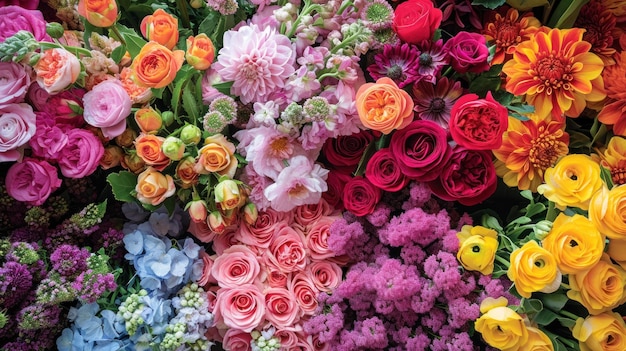 Overvloedige boeketten, bloemstukken en levendige bloesems belichamen de overvloed van de lente