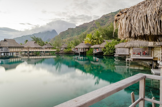 Overwater bungalows French Polynesia