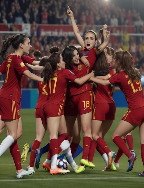 Overwinning voor het Spaanse damesvoetbalelftal