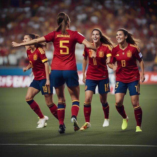 Overwinning voor het Spaanse damesvoetbalelftal