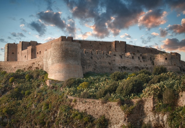 Overzicht op het kasteel van Milazzo