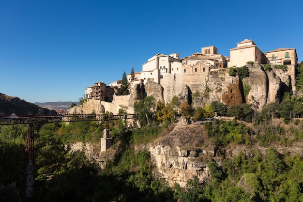 Overzicht van Cuenca in CastillaLa Mancha Spanje