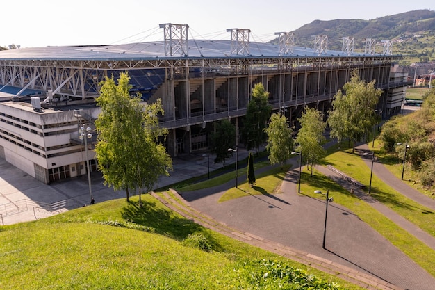 Oviedo spain may 14 2023 entrance of the carlos tartiere stadium