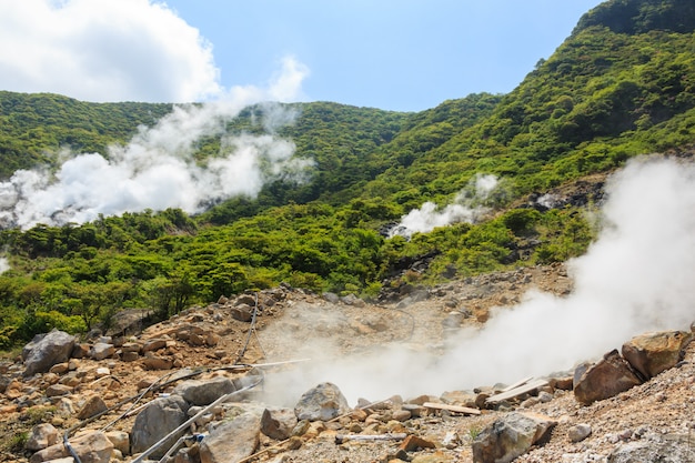 Owakudani valley at Hakone, Kanagawa, Japan