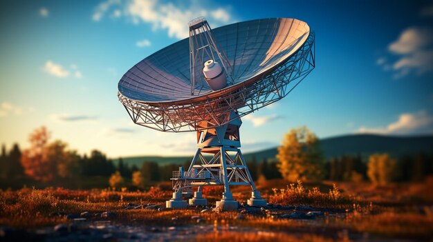 Foto owens valley desert observatory radar dishes telescopio dello spazio profondo