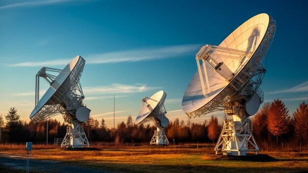 Photo owens valley desert observatory radar dishes deep space telescope