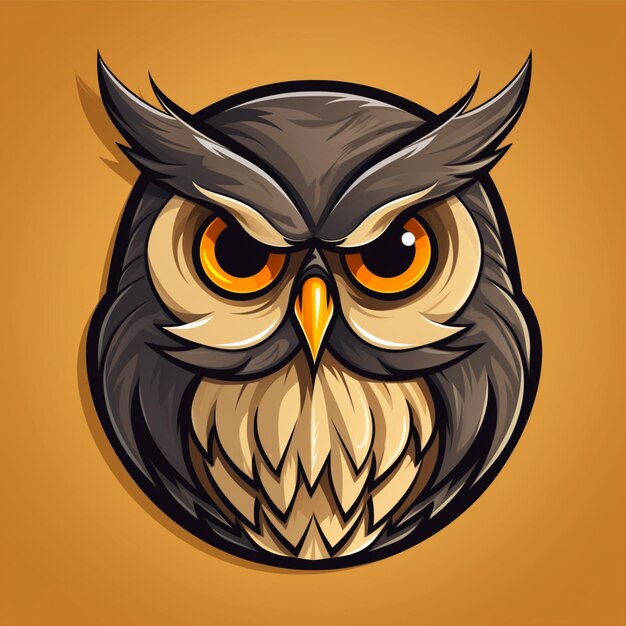 owl cartoon logo