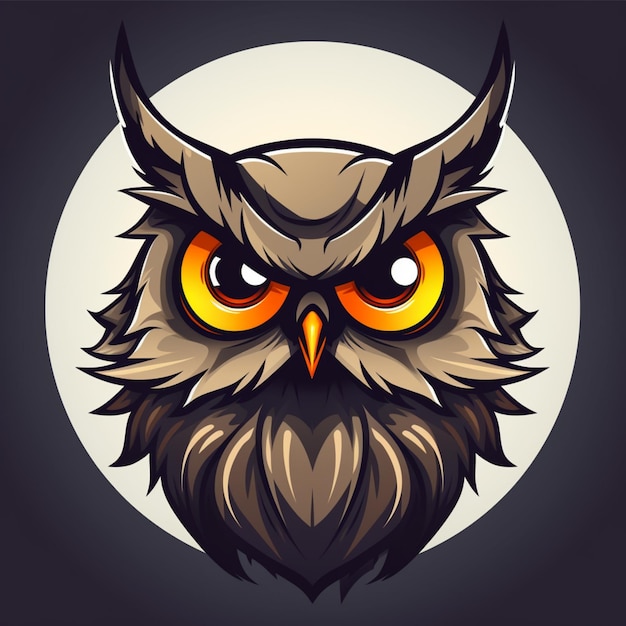 owl cartoon logo