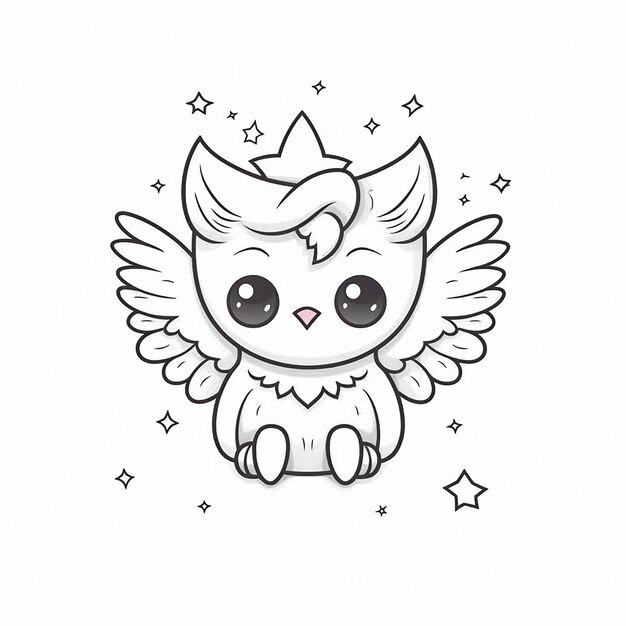 owl coloring page