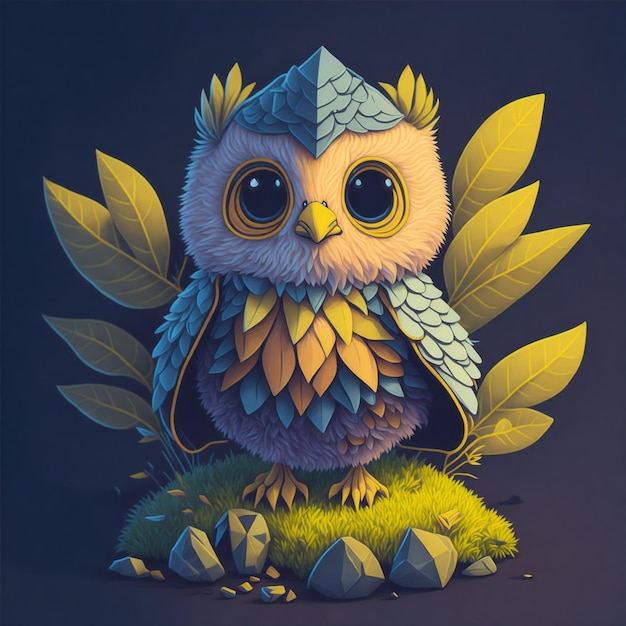 owl cute cartoon