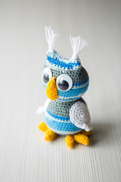 Owl doll knitted