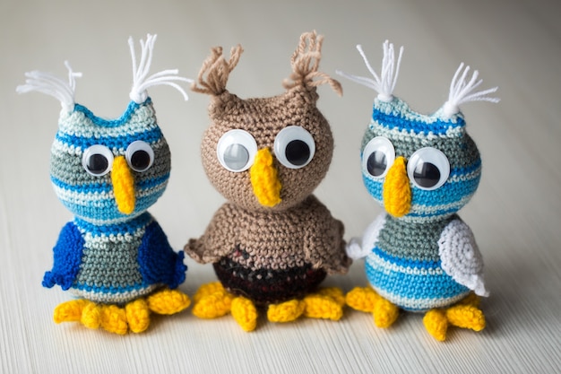 owl doll knitted