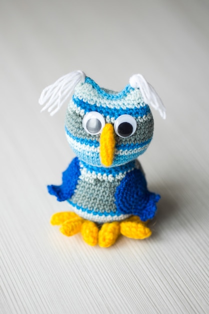 Owl doll knitted