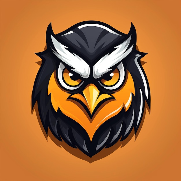 Owl head vector illustration