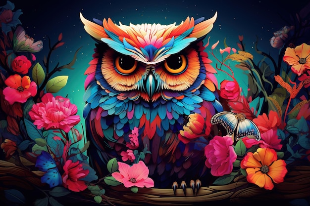 owl illustration art