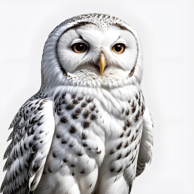 Owl on a light background