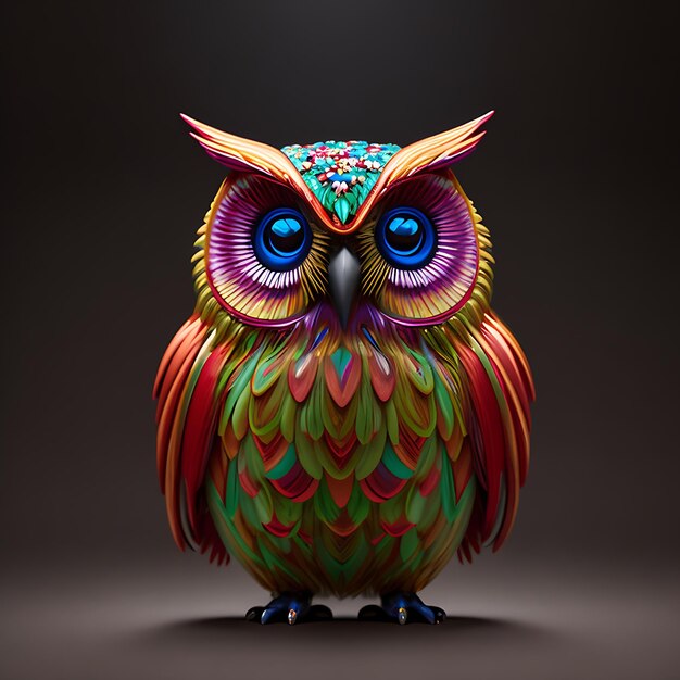 Photo owl vector ai generate