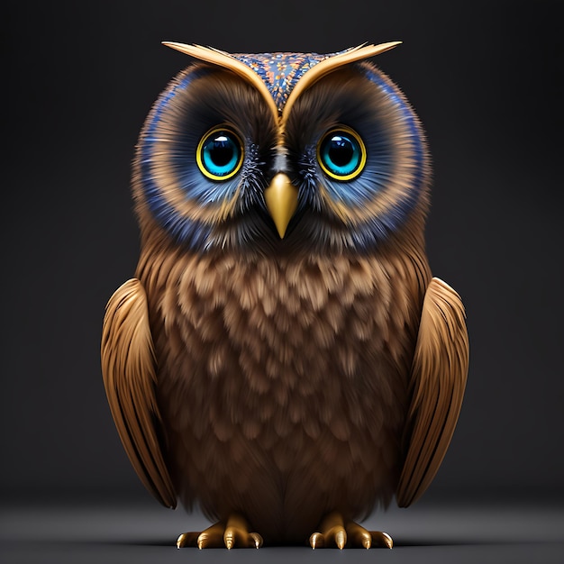 Photo owl vector ai generate