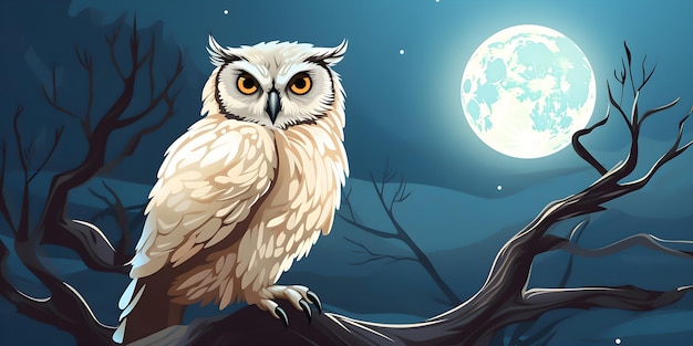 Owl vector illustration design