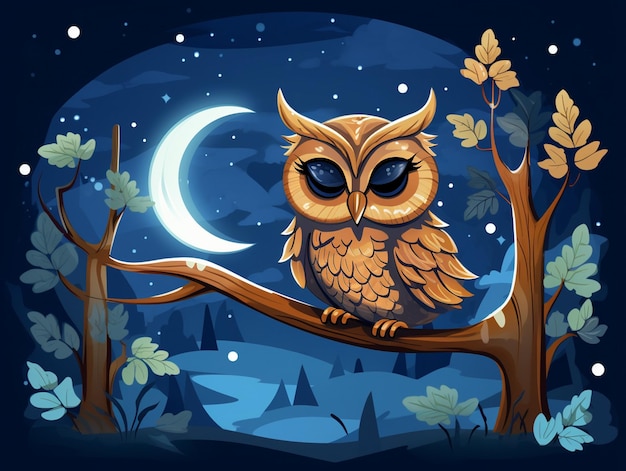 Photo owl vector illustration