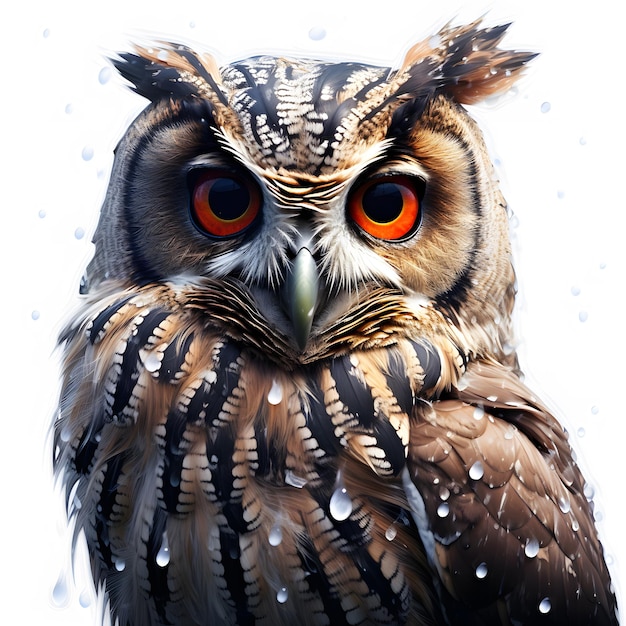 owl vector in the rain Wildlife