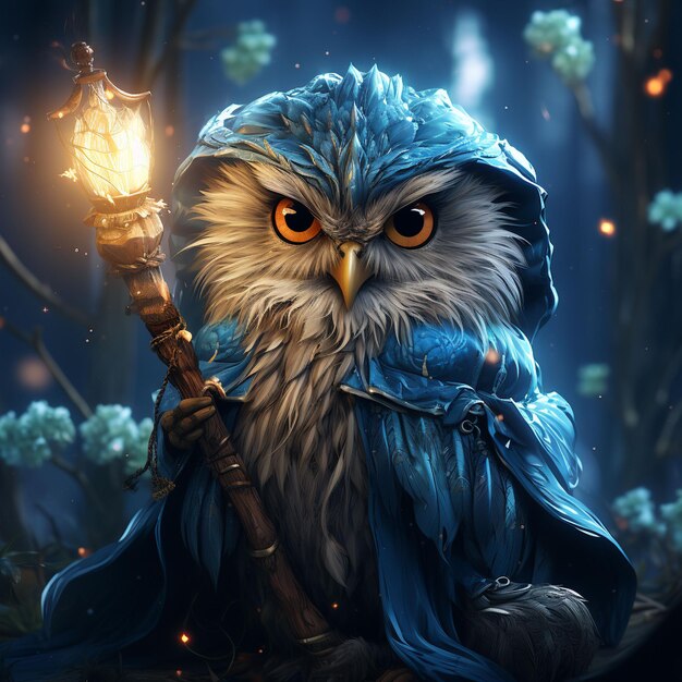 Photo owl wizard