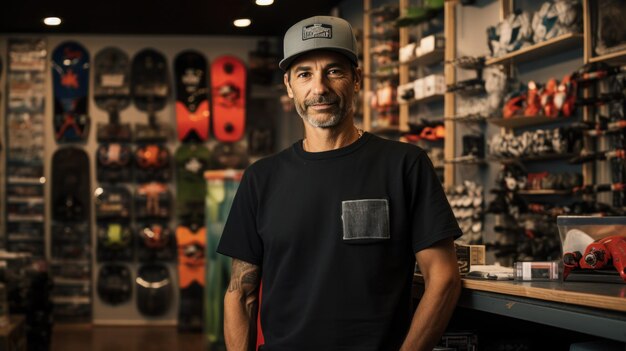 Proprietario di una piccola azienda di skateboard