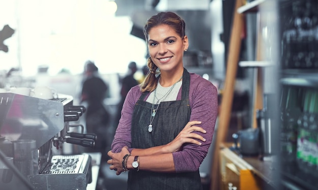 Owning my own store has its rewards Portrait of a confident young woman working in her store