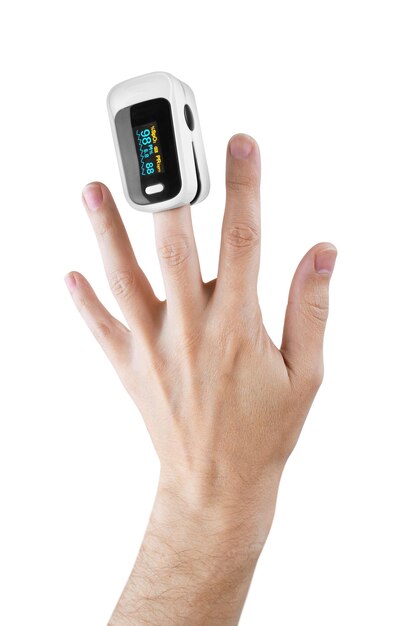 Oximeter on a finger