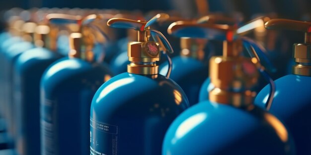 Photo oxygen gas cylinder