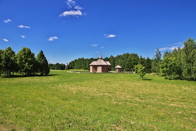 Photo ozertso village in belarus country