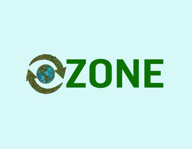 Ozone layer or ozone shield. Ozone Layer Preservation International Day.