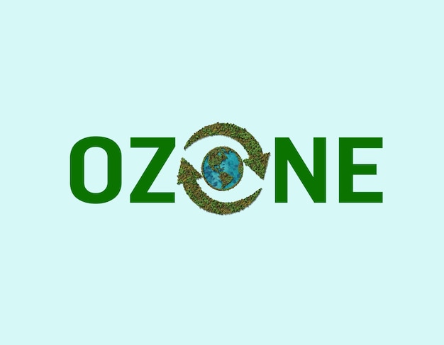 Ozone layer or ozone shield. ozone layer preservation
international day.